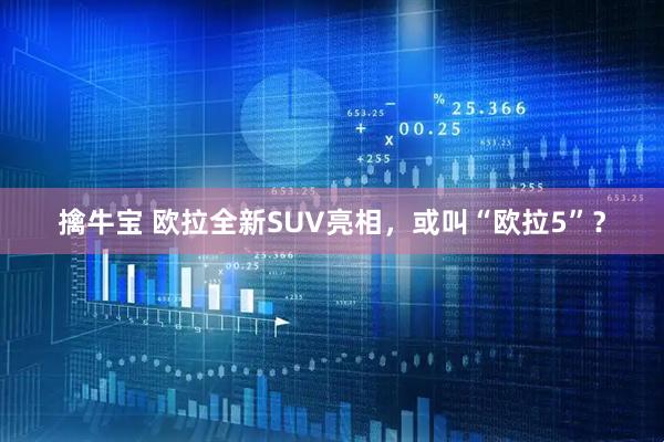 擒牛宝 欧拉全新SUV亮相，或叫“欧拉5”？