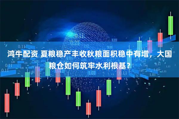 鸿牛配资 夏粮稳产丰收秋粮面积稳中有增，大国粮仓如何筑牢水利根基？