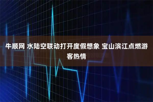 牛顺网 水陆空联动打开度假想象 宝山滨江点燃游客热情