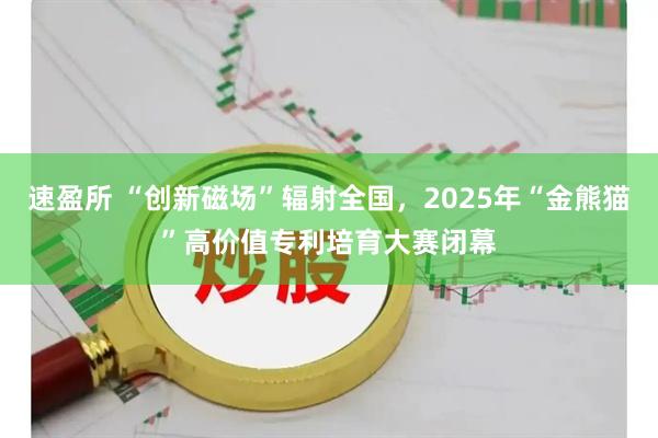 速盈所 “创新磁场”辐射全国,2025年“金熊猫”高价值专利培育大赛闭幕