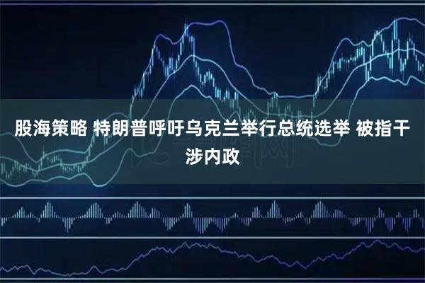 股海策略 特朗普呼吁乌克兰举行总统选举 被指干涉内政